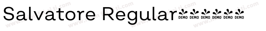Salvatore Regular字体转换